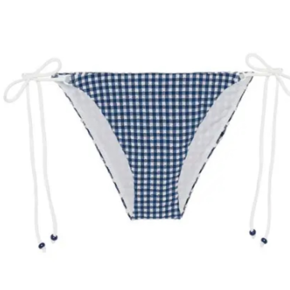 LA PERLA Gingham Bikini Bottoms